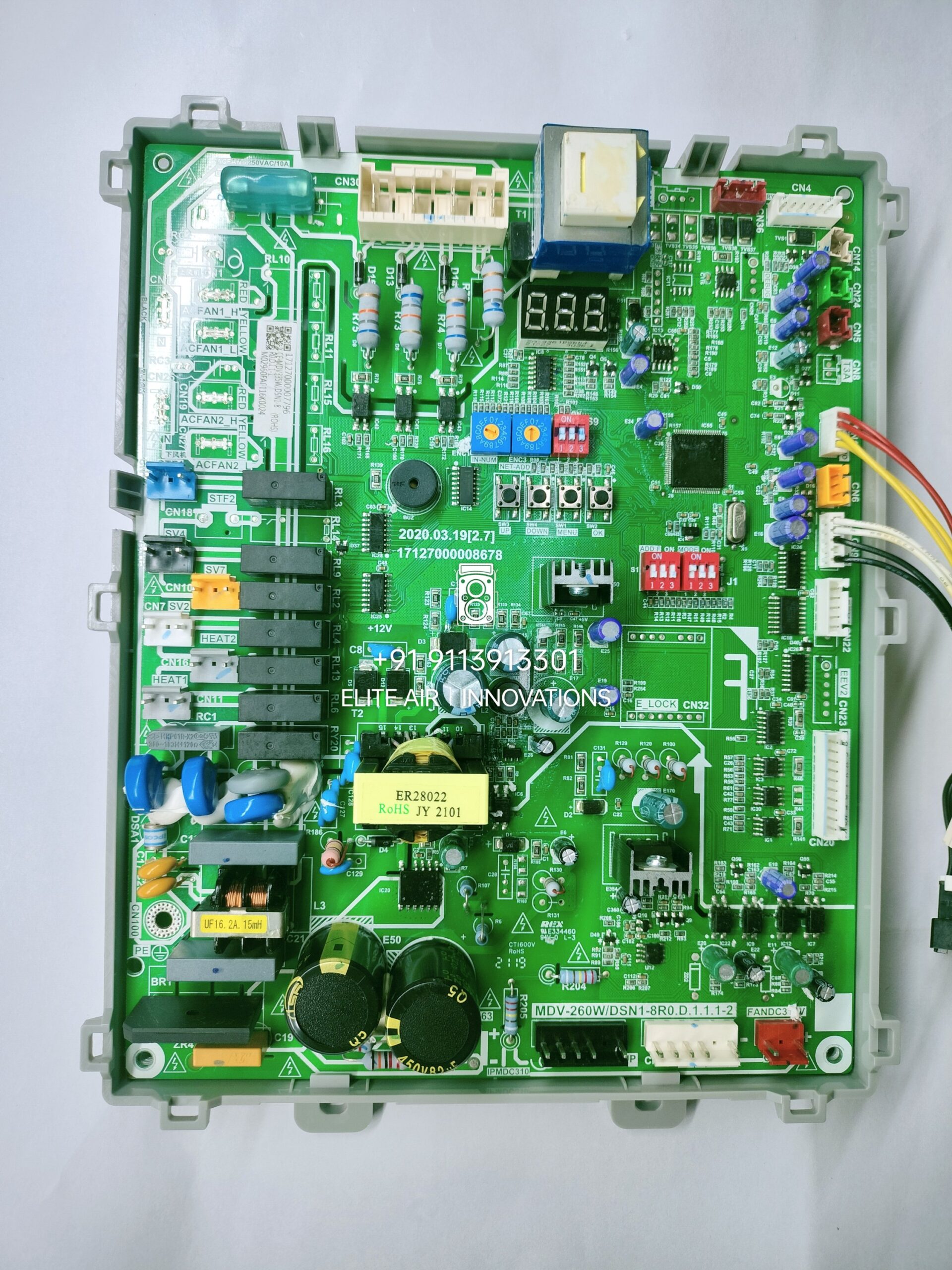 Voltas mini VRF side discharge outdoor main control board 17127000007796 CE-MDV335W,DSN1-8 (ROHS) M02960FAC 116K0024
