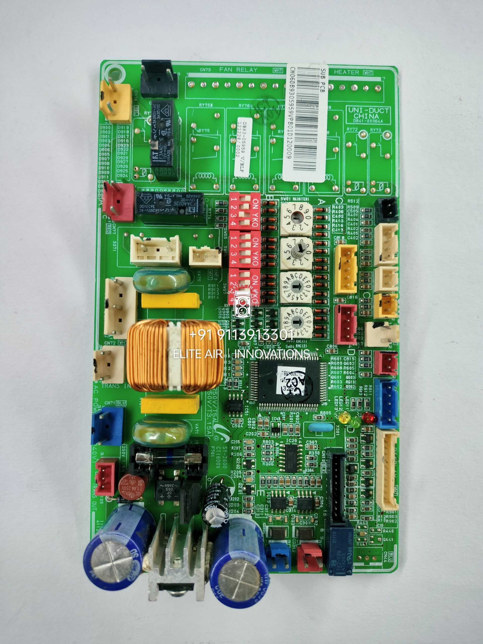 Samsung VRF outdoor control PCB SUB PCB CH06DB9305959VPB010120009 UNI-DUCT CHINA DB41-00364A DB93-05959 V/BLF  121228/002