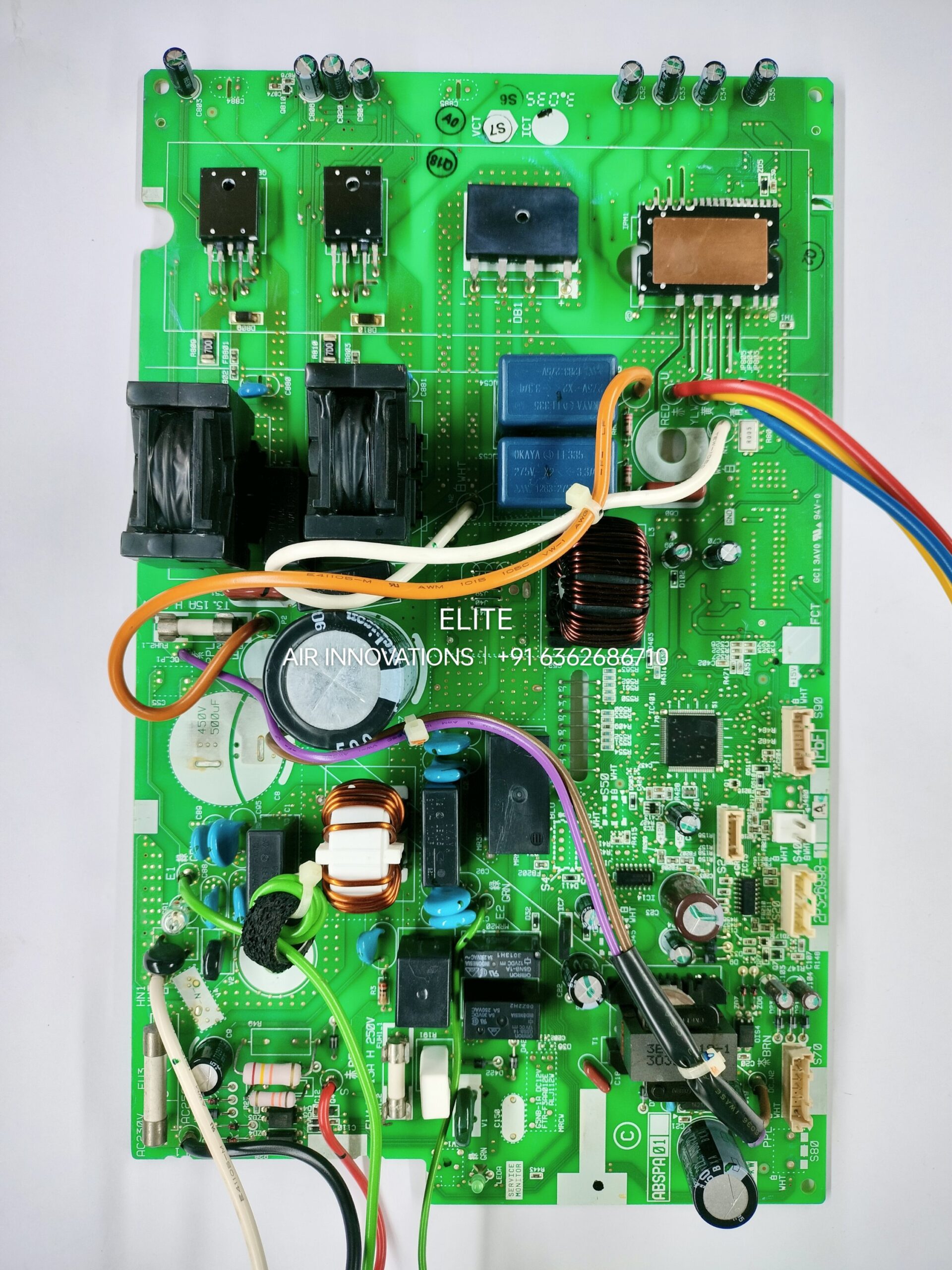 Genuine Daikin 1 Ton Split Inverter AC Air Conditioner Outdoor PCB Board 2P326998-1 –A Replacement Control Circuit