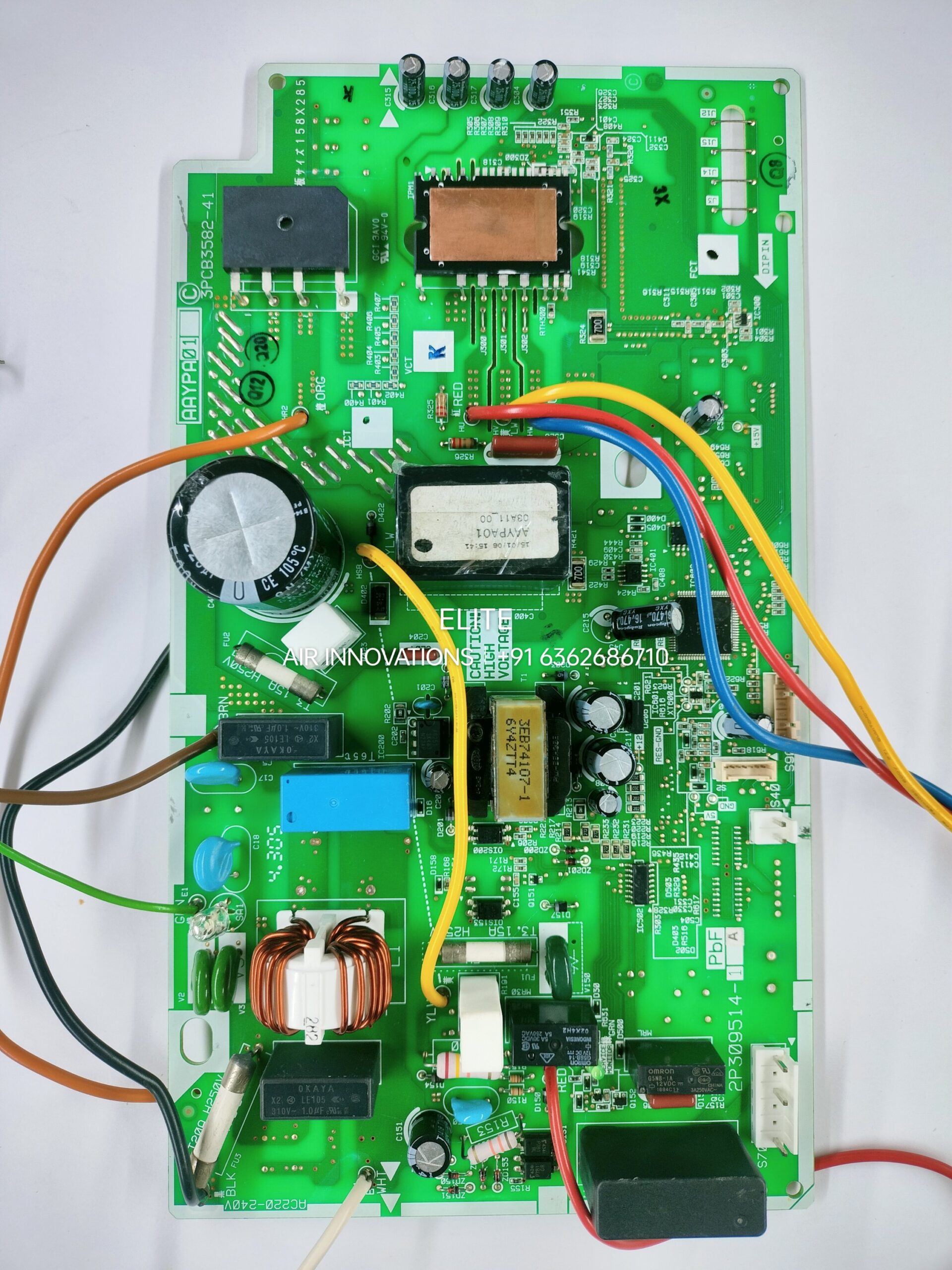 Daikin 1 Ton Inverter Split AC Outdoor PCB Board 2P309514-1 A3PCB3582-41 AAYPA01 Genuine Replacement Control Circuit Board for Daikin Air Conditioner Outdoor Unit