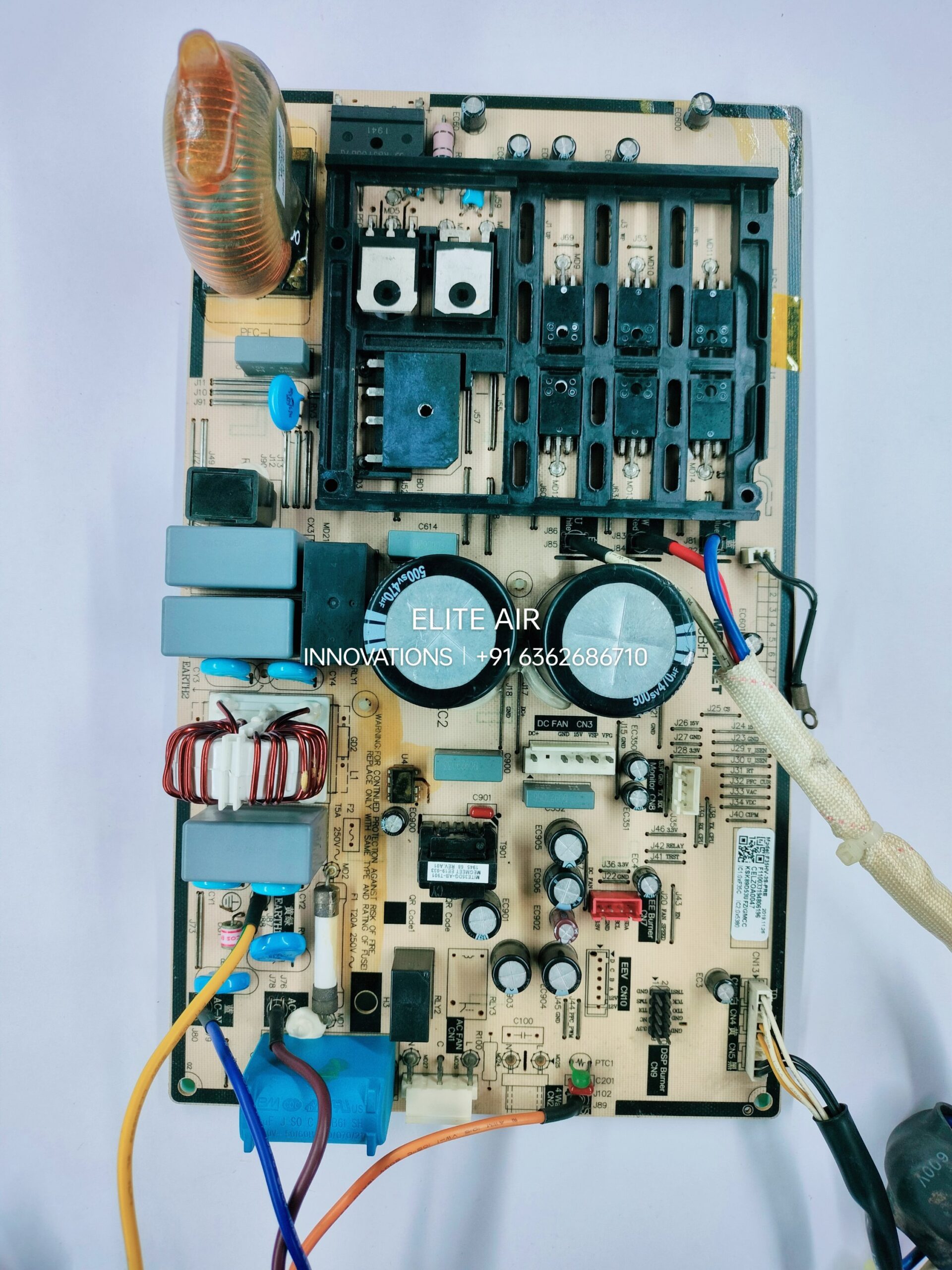 Lloyd Inverter Split AC Outdoor PCB Board F35HV-3S-PRE | 1 Ton & 1.5 Ton | MEGMEET F1 REV 1.6 | CELZOA0047