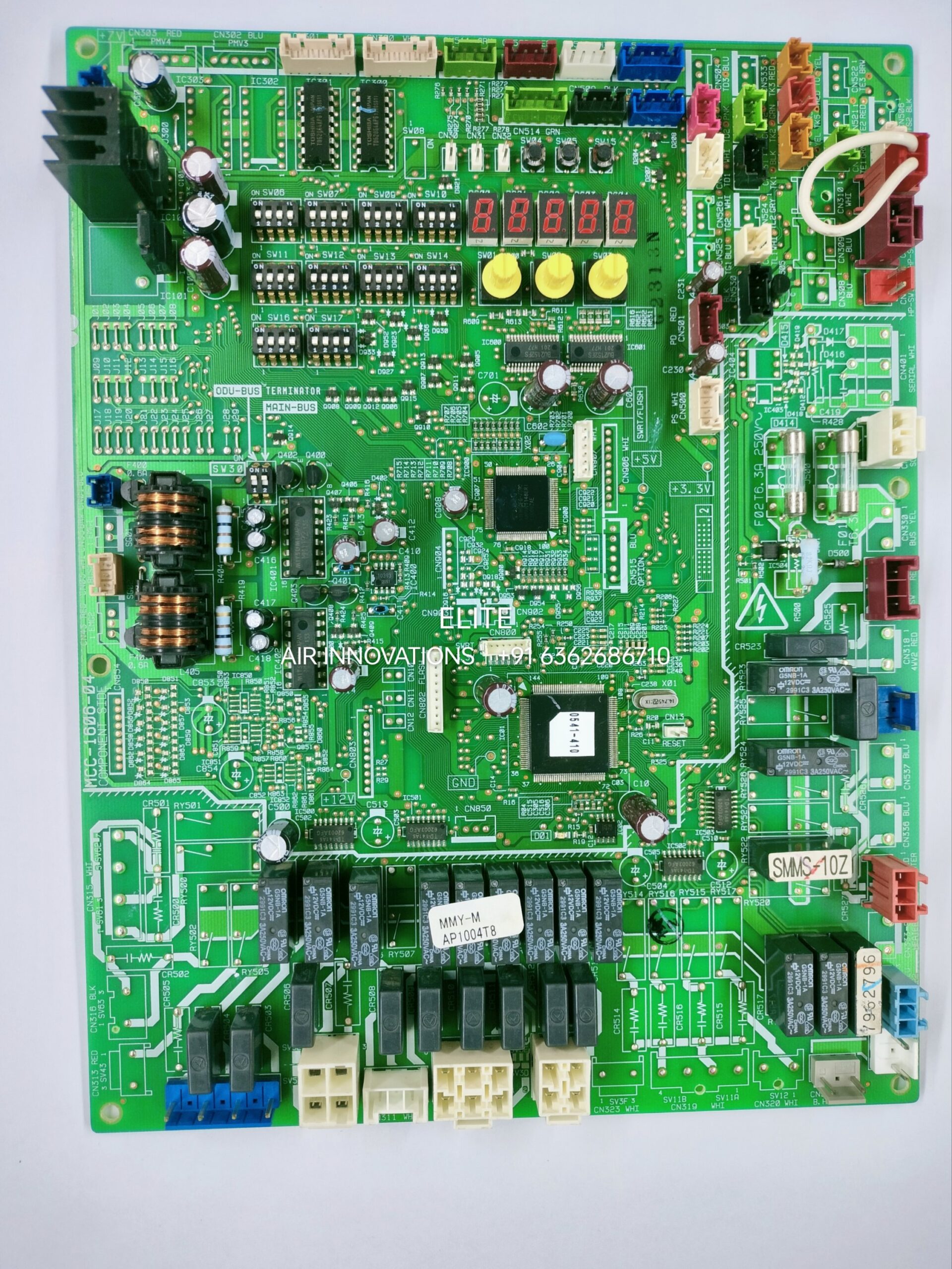 Toshiba VRV Outdoor Unit PCB Board MCC-1606-04 | MMY-M AP1004T8 SMMS-10Z Outdoor Main Control Board Toshiba VRF VRV Outdoor PCB Main Control Board MCC-1606-04 | MMY-M AP1004T8 SMMS-10Z Air Conditioner PCB Replacement