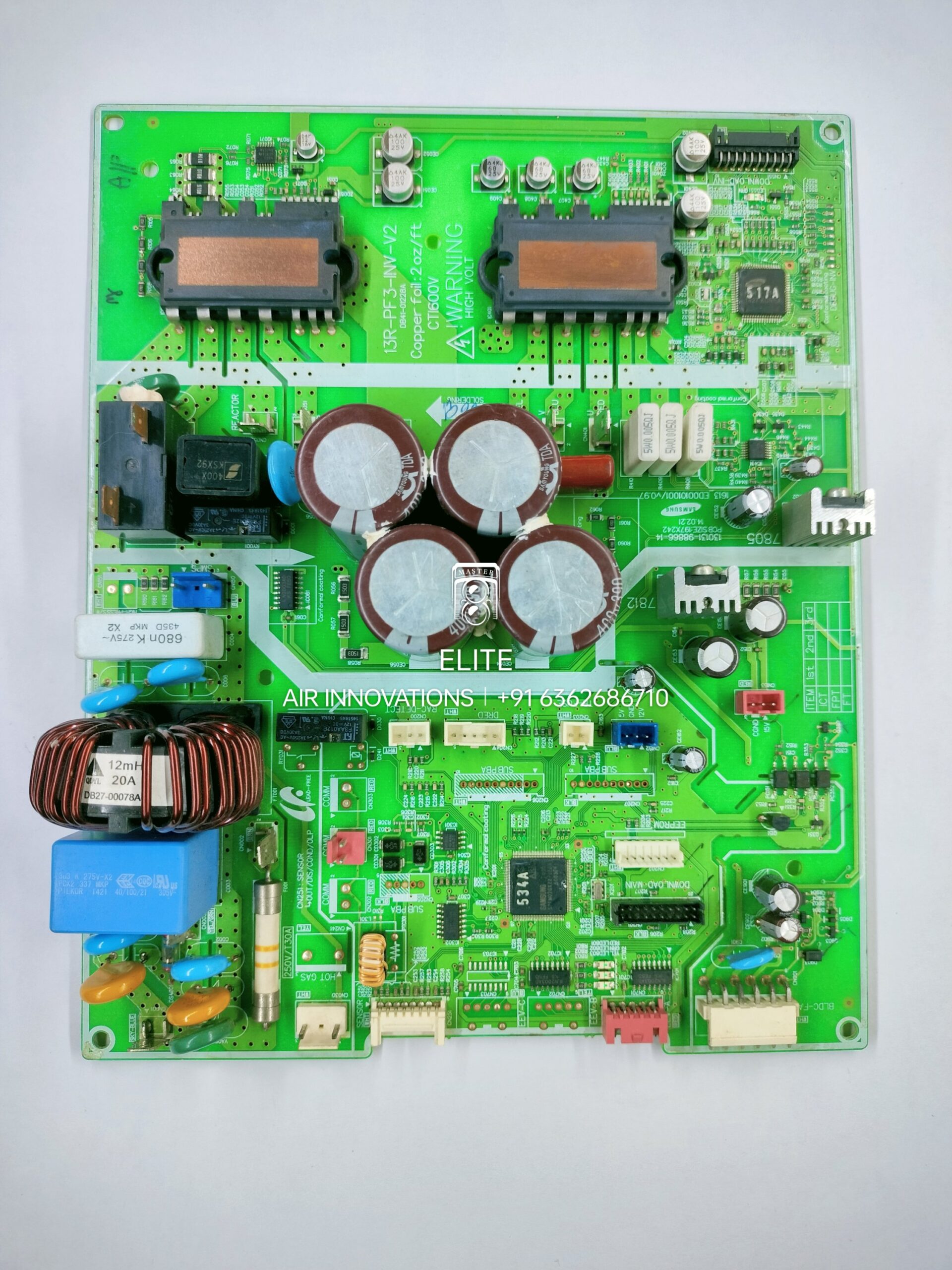 Samsung 1.5 Ton Inverter Split AC Outdoor PCB Board 13R-PF3-INV-V2 DB91-01534A