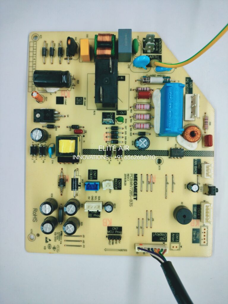 Blue Star 1.5 Ton Hi-Wall Inverter Split AC Indoor PCB Board MEGMEET MIV72BS-B3S REV 1.1 Model MIV50BS-B3S