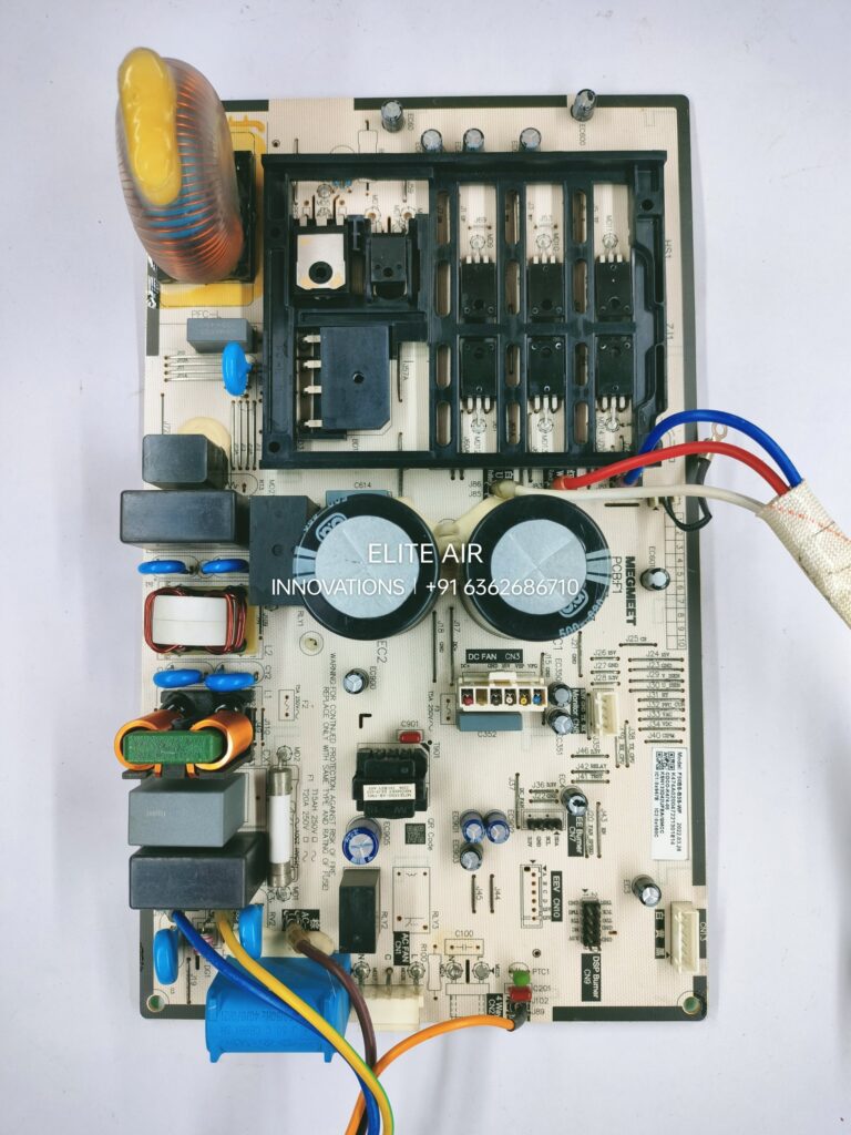 Blue Star 1.5 Ton Inverter Split AC Outdoor DC Fan Motor PCB Board Model F50BS-B5S-WF Outdoor Main Control Circuit Board