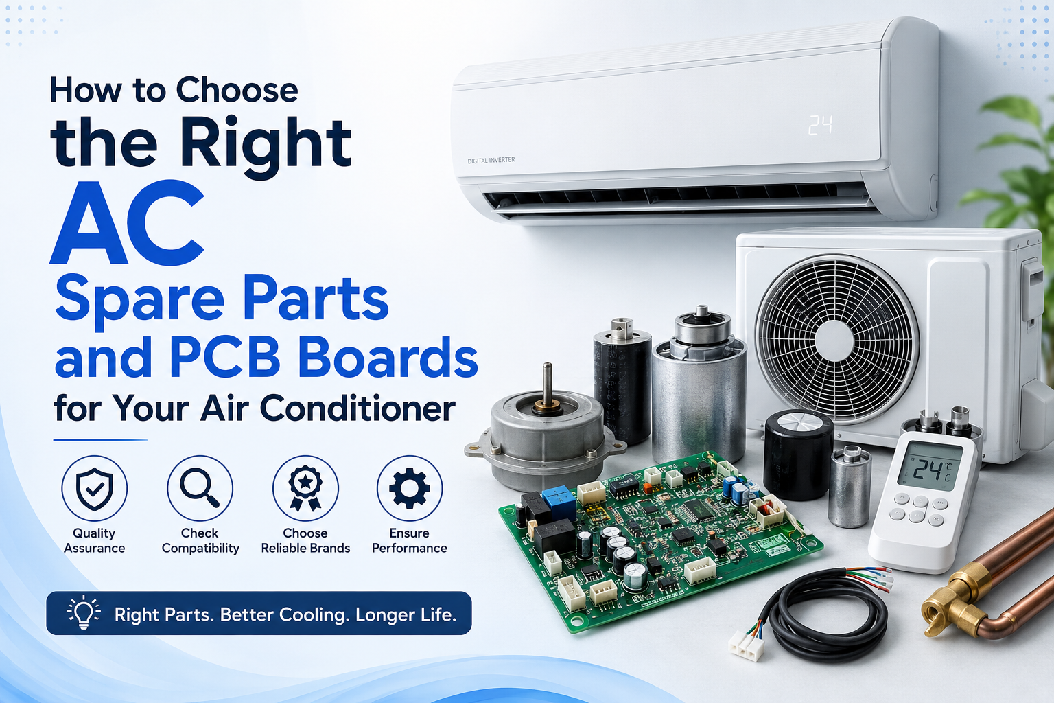 How to Choose the Right AC Spare Parts and PCB Boards for Your Air Conditioner