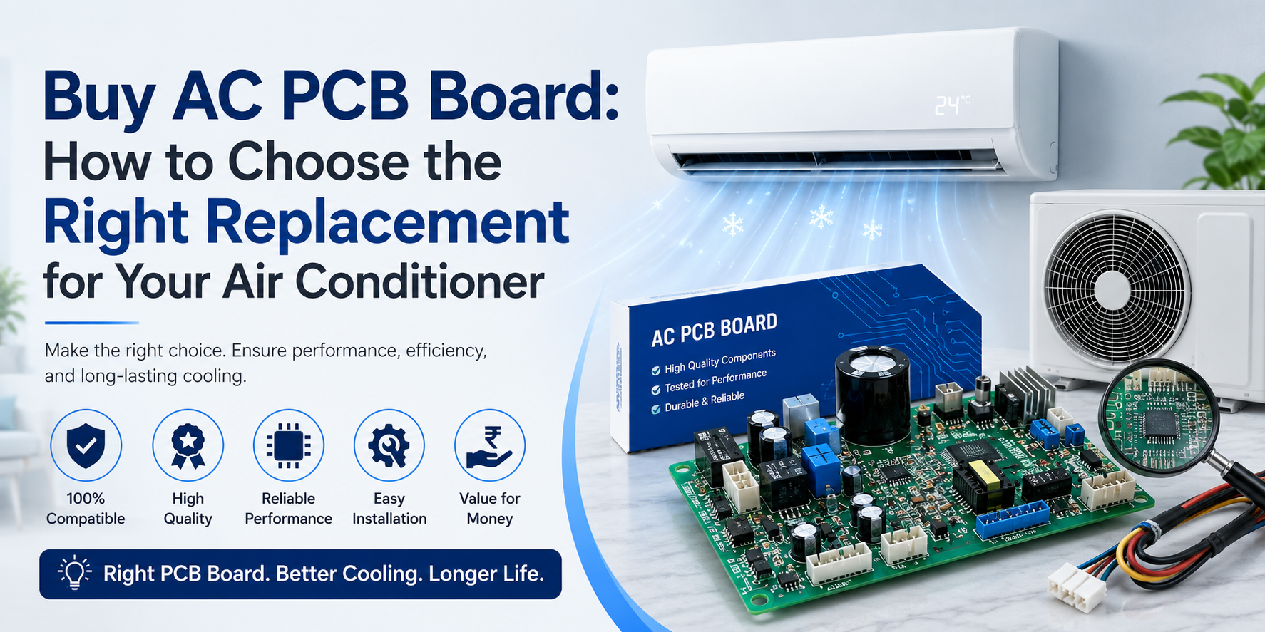 Buy AC PCB Board - How to Choose the Right Replacement for Your Air Conditioner | Elite Air Innovations